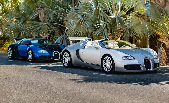 انواع بوگاتی برای اجاره در دبی