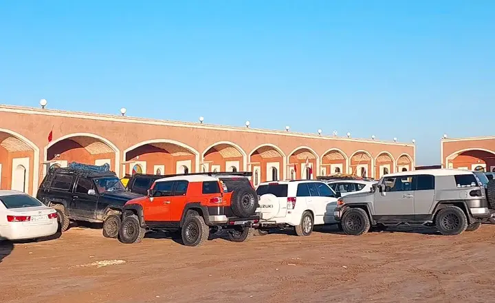 Persian caravanserai in desert