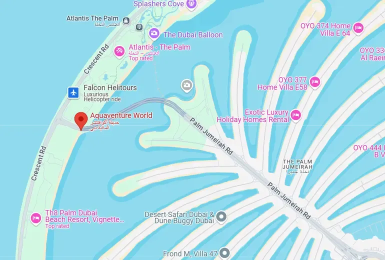 پارک آبی آتلانتیس در جزیره پالم جمیرا