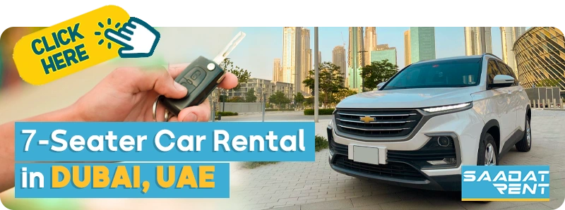 7-seater car rental in Dubai