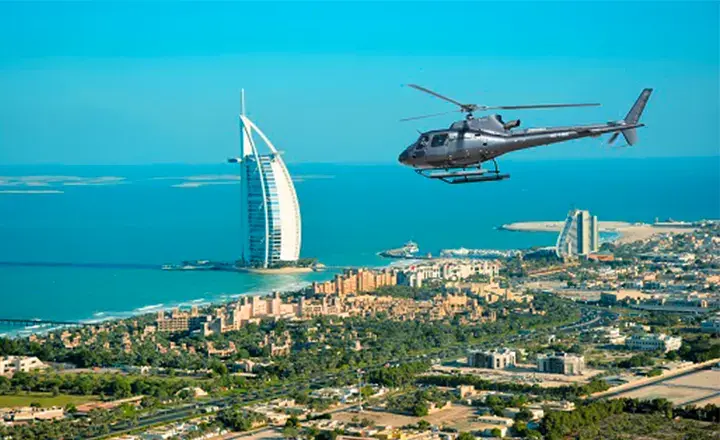 visit dubai with helicopter rental