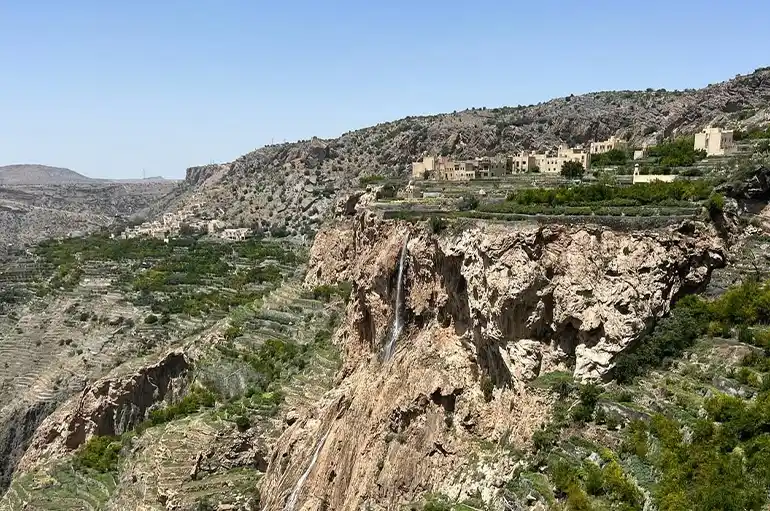 Jebel Akhdar heights in Oman