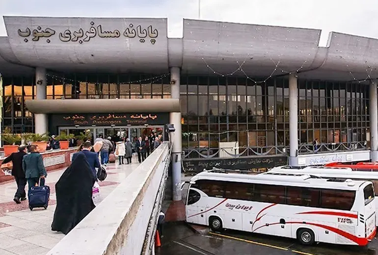 فاصله تهران تا شیراز با اتوبوس​