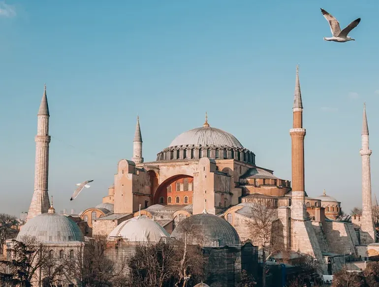 مسجد ایاصوفیه در سفر زمینی به ترکیه