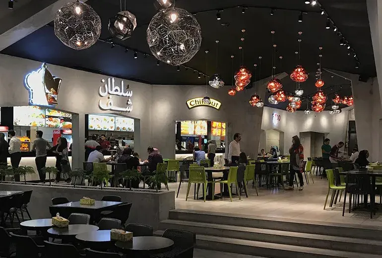 فودکورت فودلند در ساحل مرجان کیش