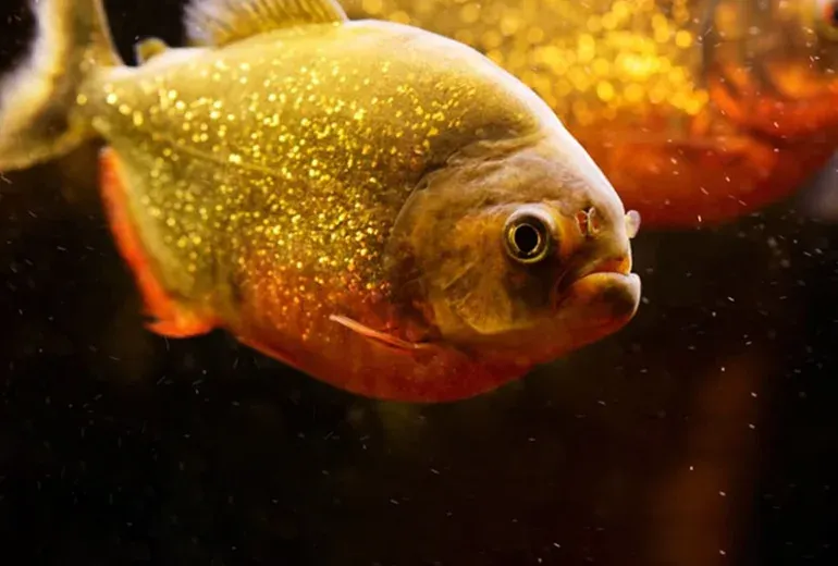 پیرانای شکم قرمز در آکواریوم بزرگ استانبول​