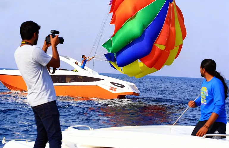 تصاویر پاراسل کیش