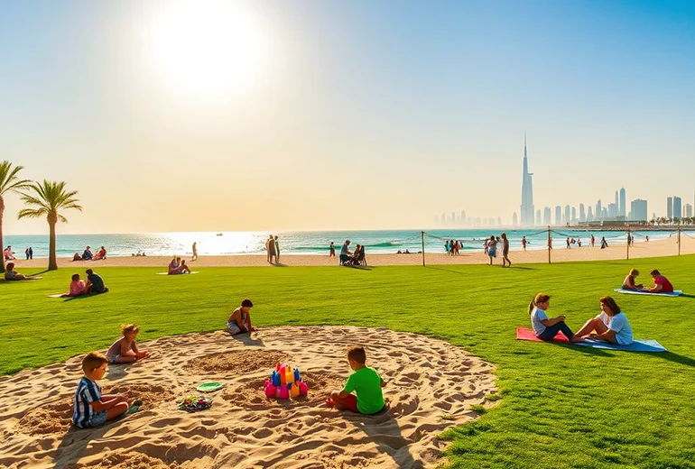 پارک ساحلی الممزر از بهترین پارک های دبی​