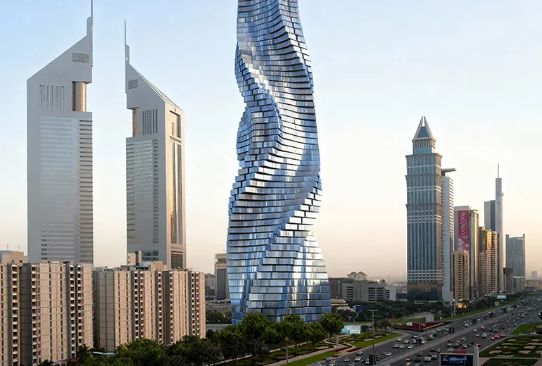 برج چرخان از برج های دبی