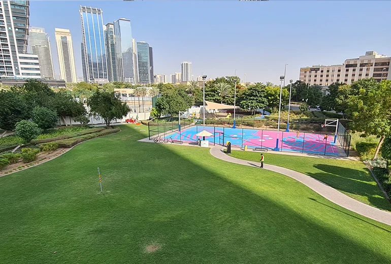 پارک برج‌های دریاچه جمیرا از بهترین پارک های دبی​