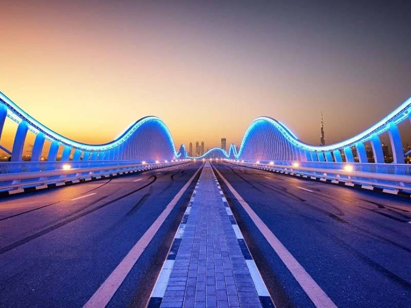 Meydan Bridge in Dubai