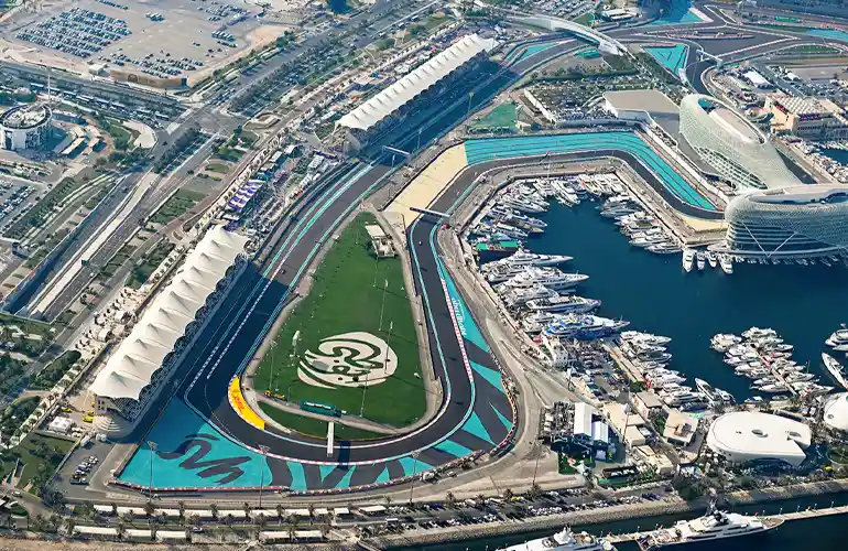 Yas Marina Circuit best location for driving fast in Dubai