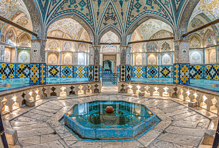 حمام تاریخی سلطان امیر احمد​ در سفر به کاشان​