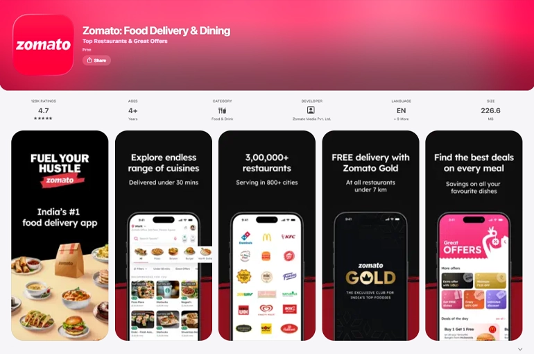 اپلیکیشن های کاربردی در دبی: اپلیکیشن Zomato