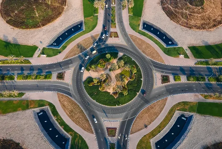 قوانین رانندگی در دبی؛ دوربرگردان‌ها