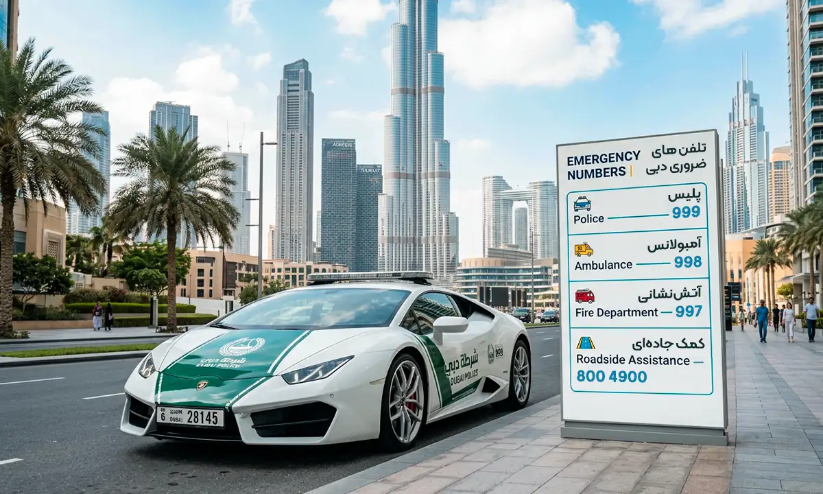 تلفن‌های ضروری دبی
