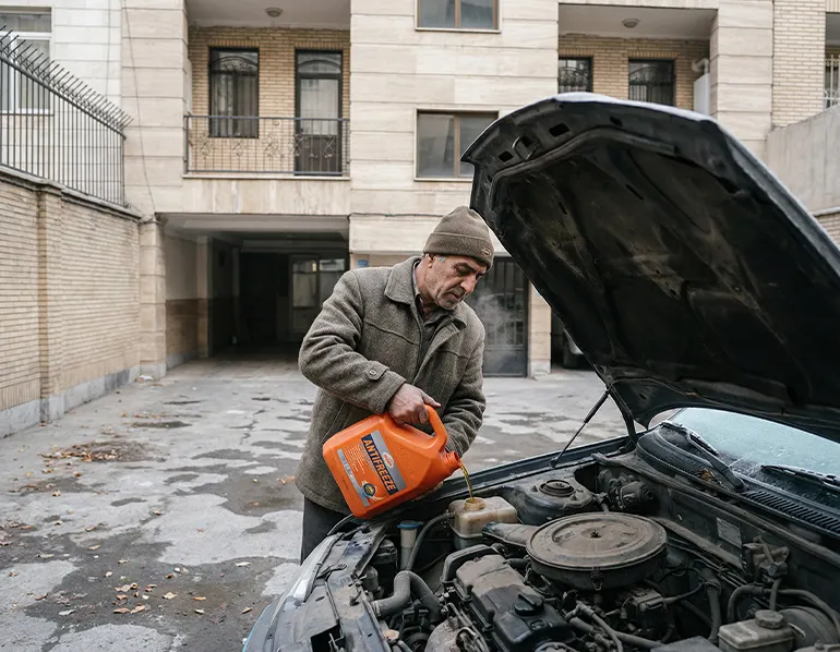 ضد یخ برای نگهداری خودرو در زمستان