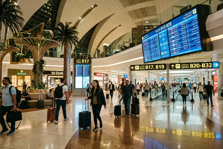 سالن ترانزیت فرودگاه دبی​