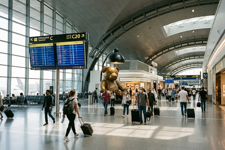 سالن ترانزیت فرودگاه دوحه