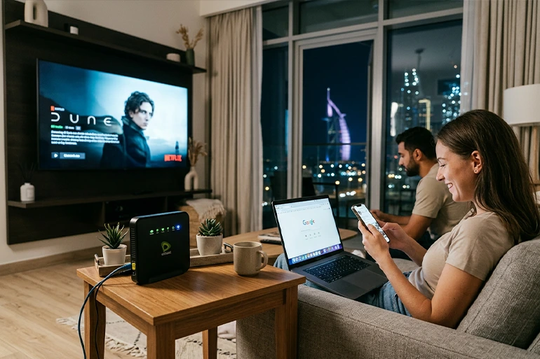 اینترنت خانگی در دبی