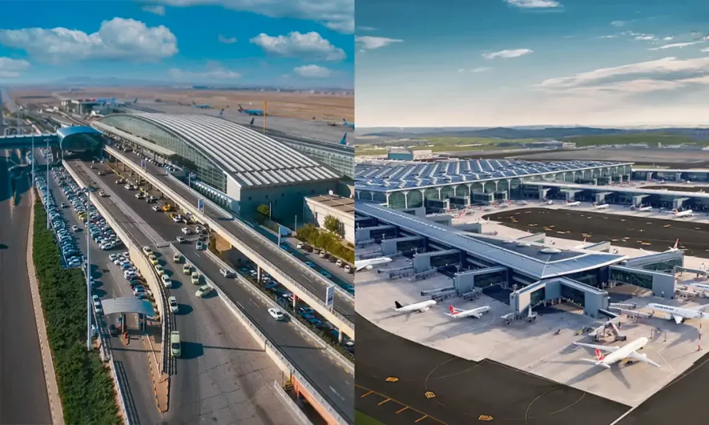 مقایسه فرودگاه امام خمینی و فرودگاه استانبول