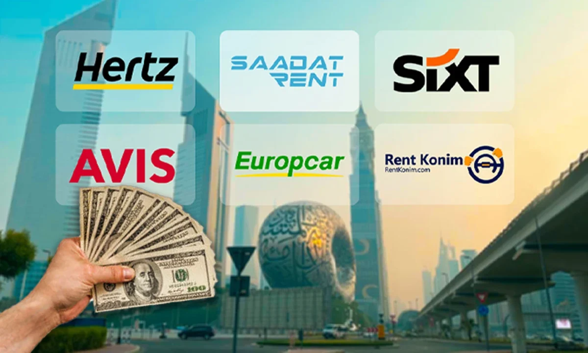 Comparison of Car Rental Company Deposits in Dubai