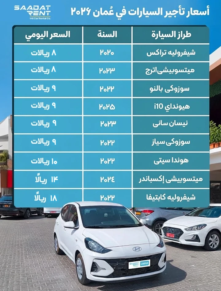 تأجير السيارات في عُمان