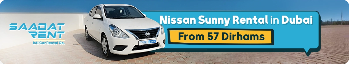 nissan sunny car rental in dubai