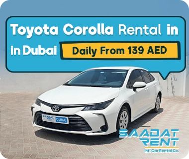 nissan corolla car rental in dubai
