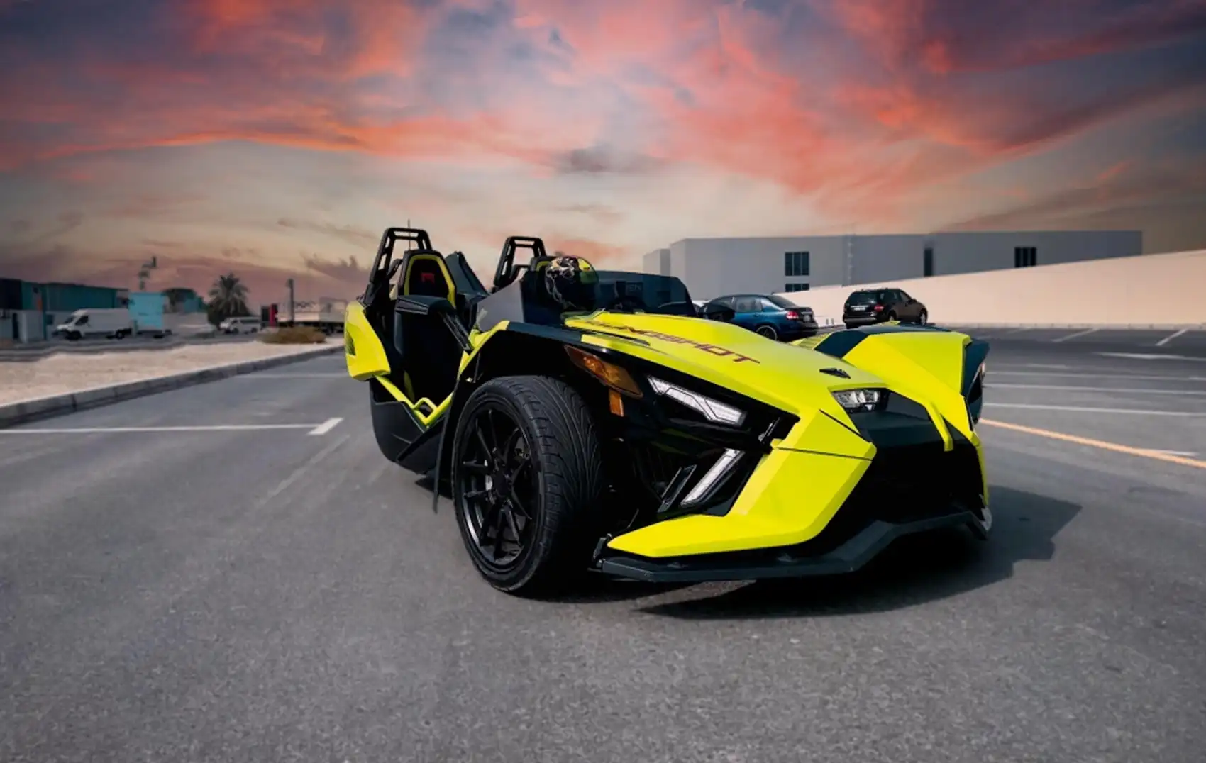 Slingshot rental Dubai Polaris slingshot rental in Dubai