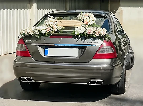 گل آرایی ماشین عروس ملیسا