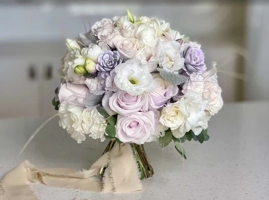 دسته گل عروس ژربرا