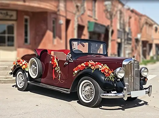 اجاره ماشین عروس رولزرویس مشکی و زرشکی