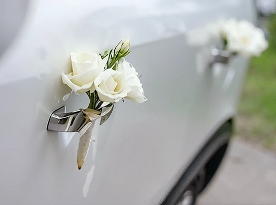 گل آرایی ماشین عروس