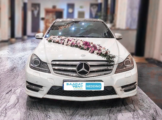 گل آرایی ماشین عروس مدل فلورین