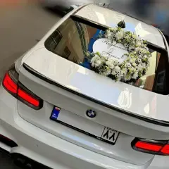 طرح گل‌آرایی ماشین عروس منحنی پاریس