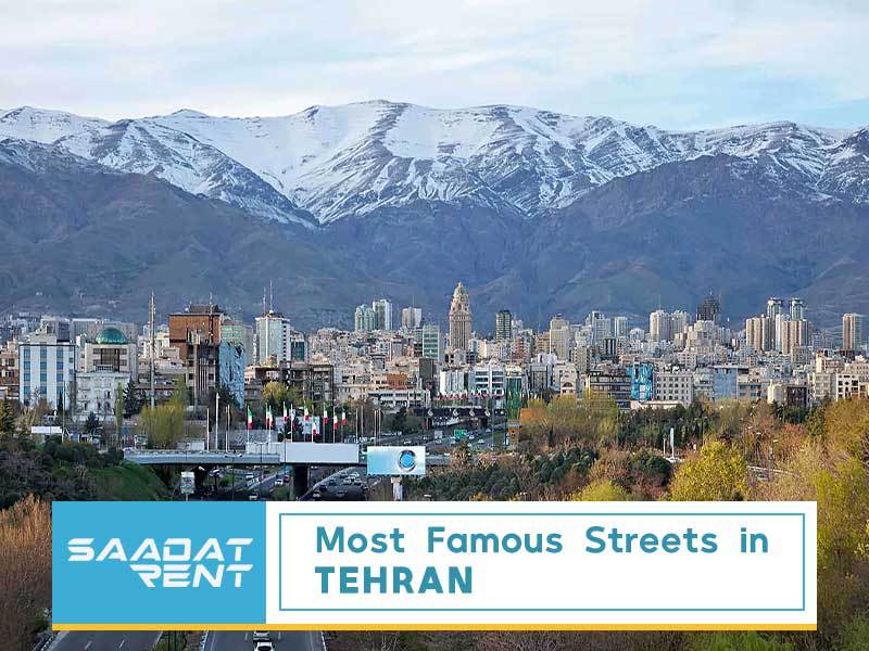 Most famous streets in Tehran