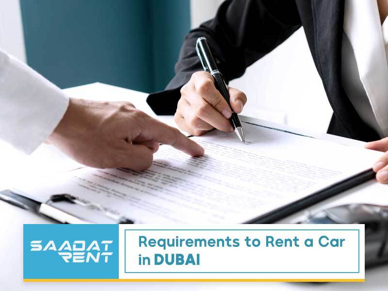 Requirements to rent a car in Dubai