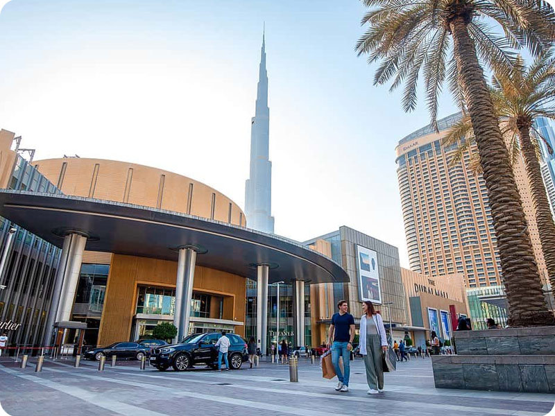 The Dubai Mall - for the ultimate mall experience with its huge selection of stores, restaurants, and attractions
