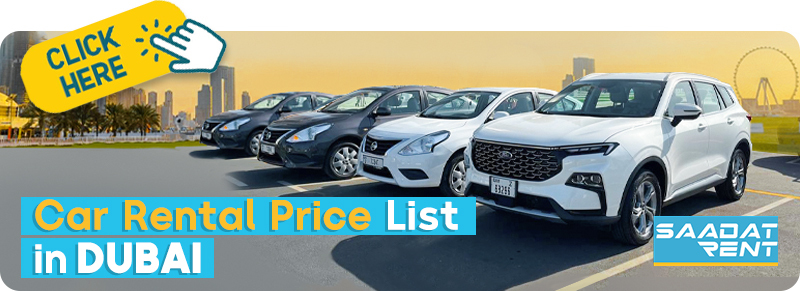 car rental price list in Dubai