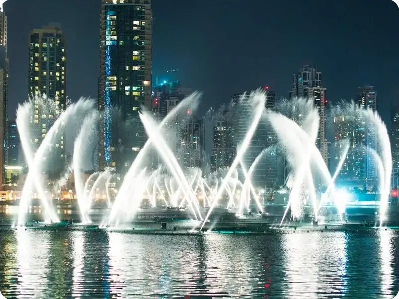 Witness the mesmerizing Dubai Fountain Show: