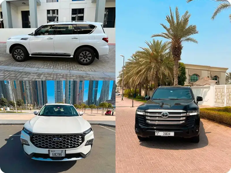 Car rental cost in Dubai
