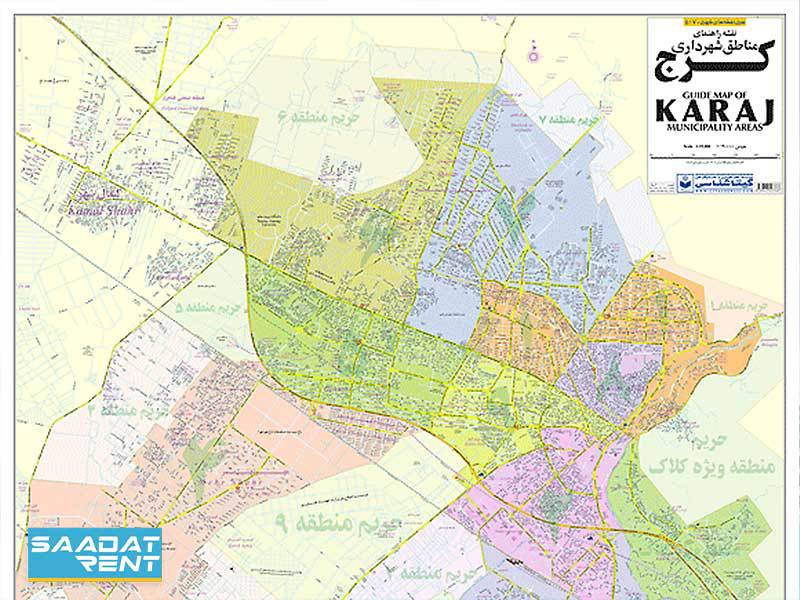 نقشه کرج نقشه کرج