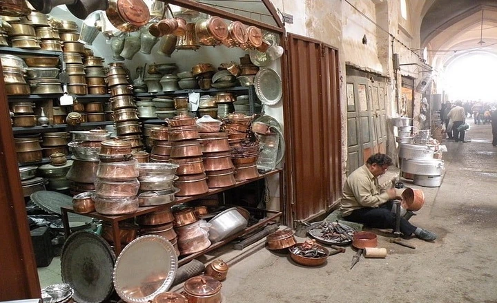 Copperware in Yazd