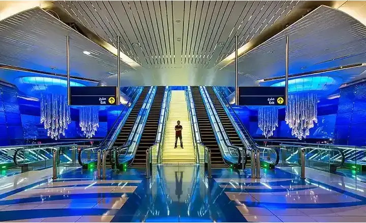 Burjuman Metro Station in Dubai