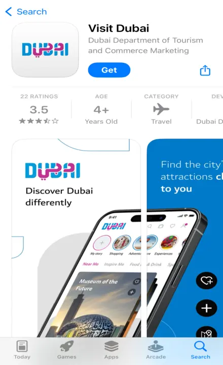 اپلیکیشن Visit Dubai