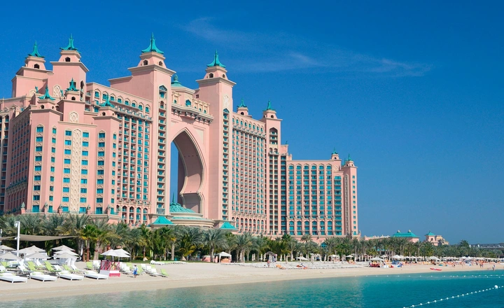ساحل خصوصی هتل آتلانتیس در دبی