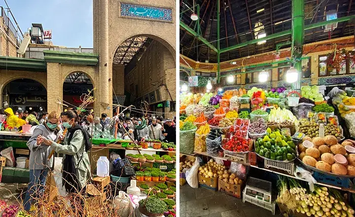 جاهای دیدنی تهران بازار تجریش