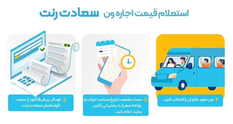 استعلام قیمت اجاره ون