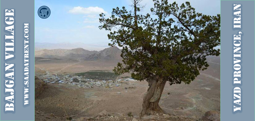 bajgan village with a stone architecture in yazd